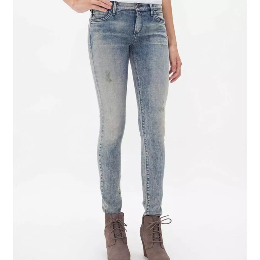 AGOLDE Colette Mid Rise Skinny Distressed Jeans NWOT 27